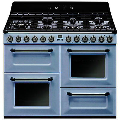 Smeg TR4110 Dual Fuel Range Cooker Pastel Blue